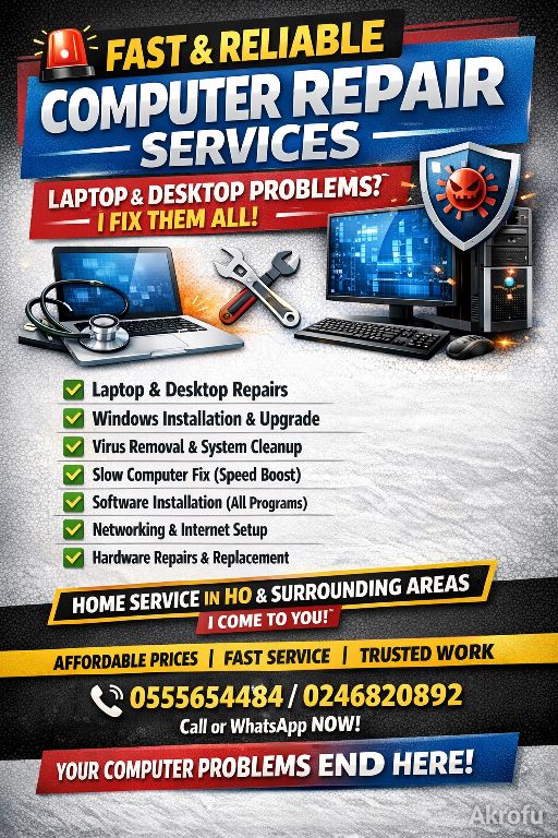 Fixing of laptops 💻 and Desktop computers