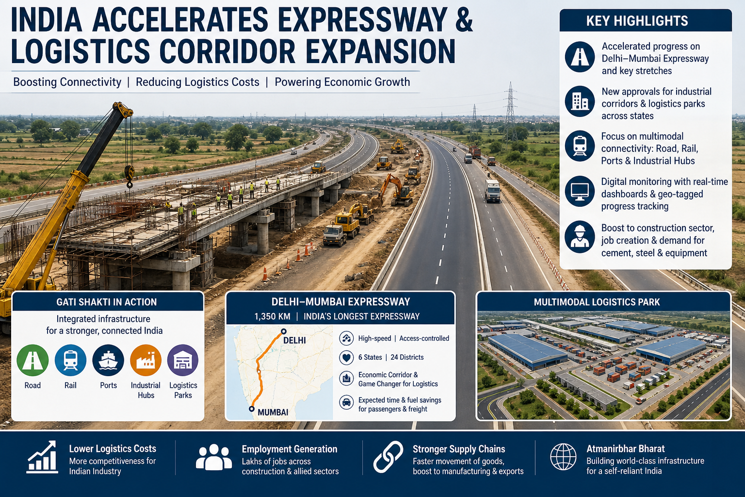 India Accelerates Expressway & Logistics Corridor Expansion