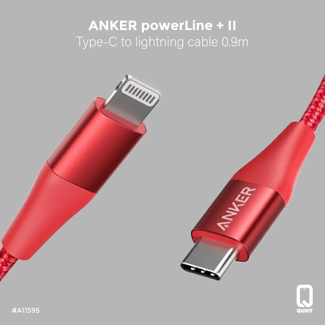 ANKER powerline +II PD Type-C to lightning 0.9m A8652