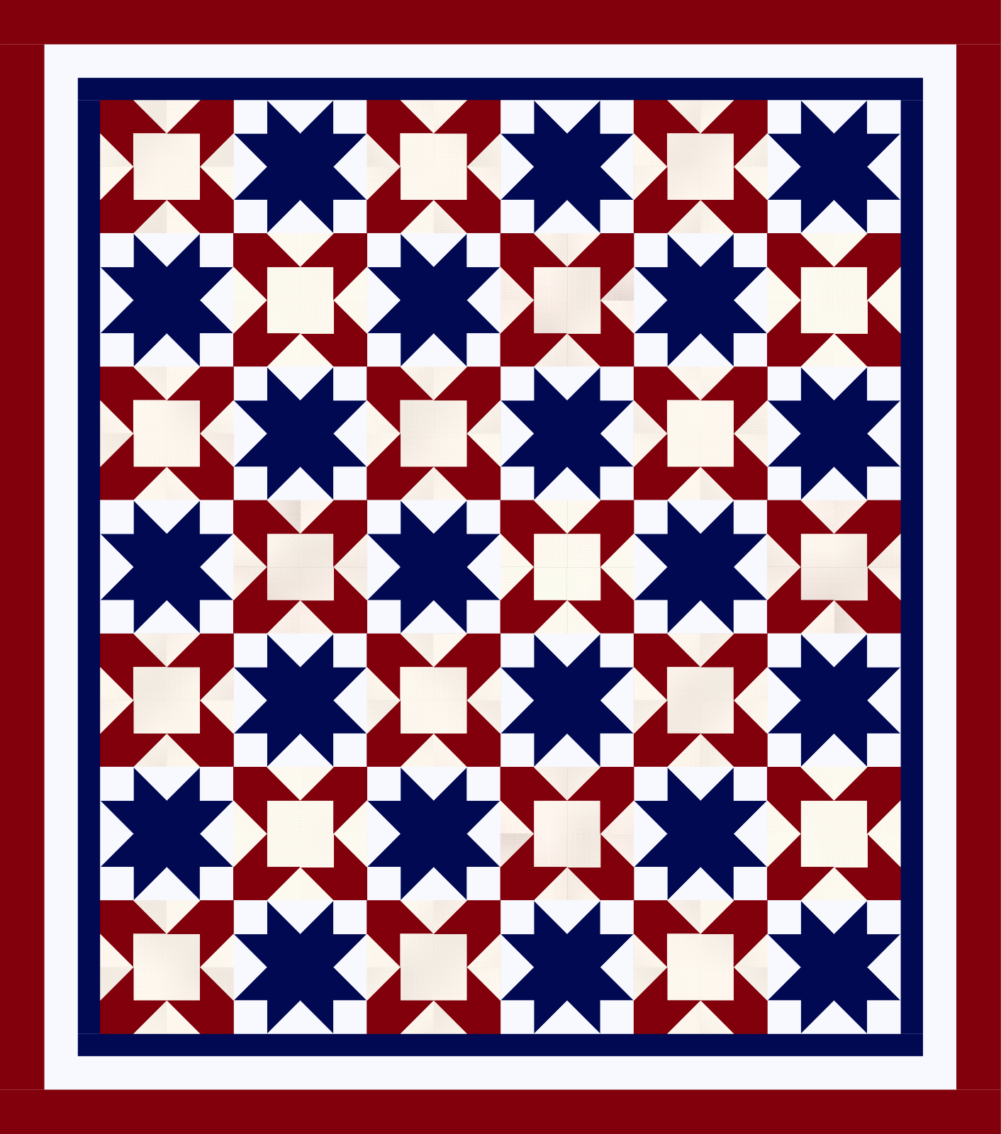 Red White and Blue quilt pattern