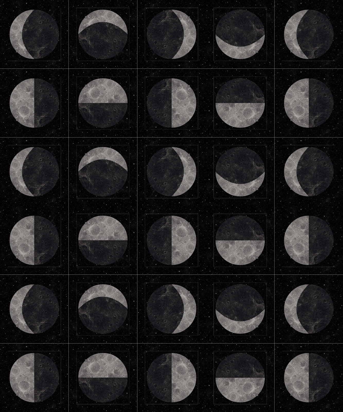 Moon Design quilt pattern
