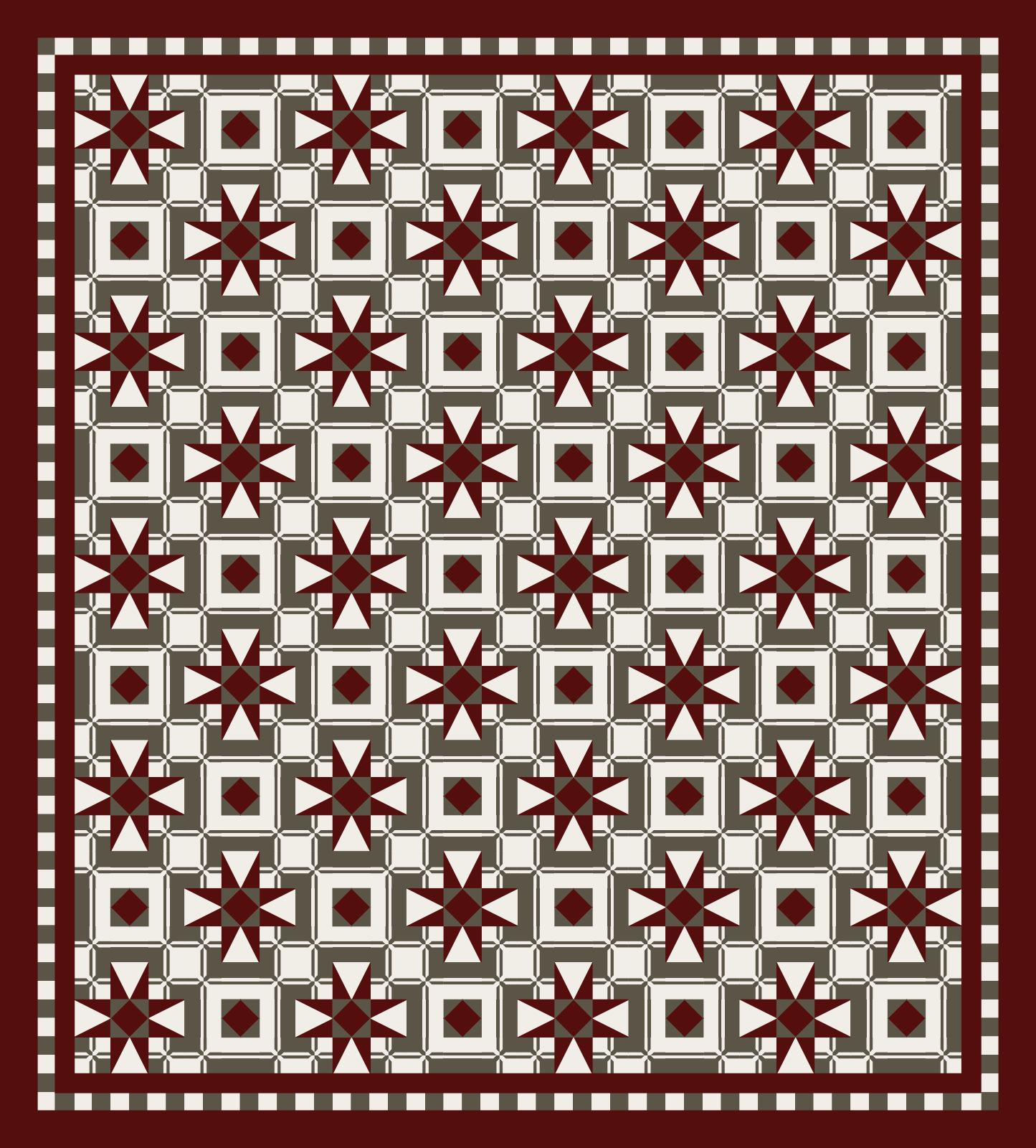 Oklahoma Foxtrot Quilt Variation quilt pattern