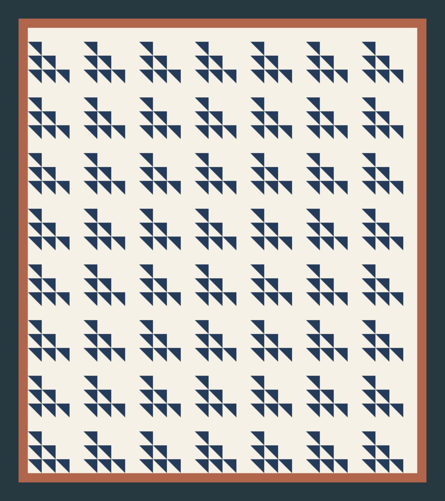 Ink Northwind quilt pattern, Northwind block