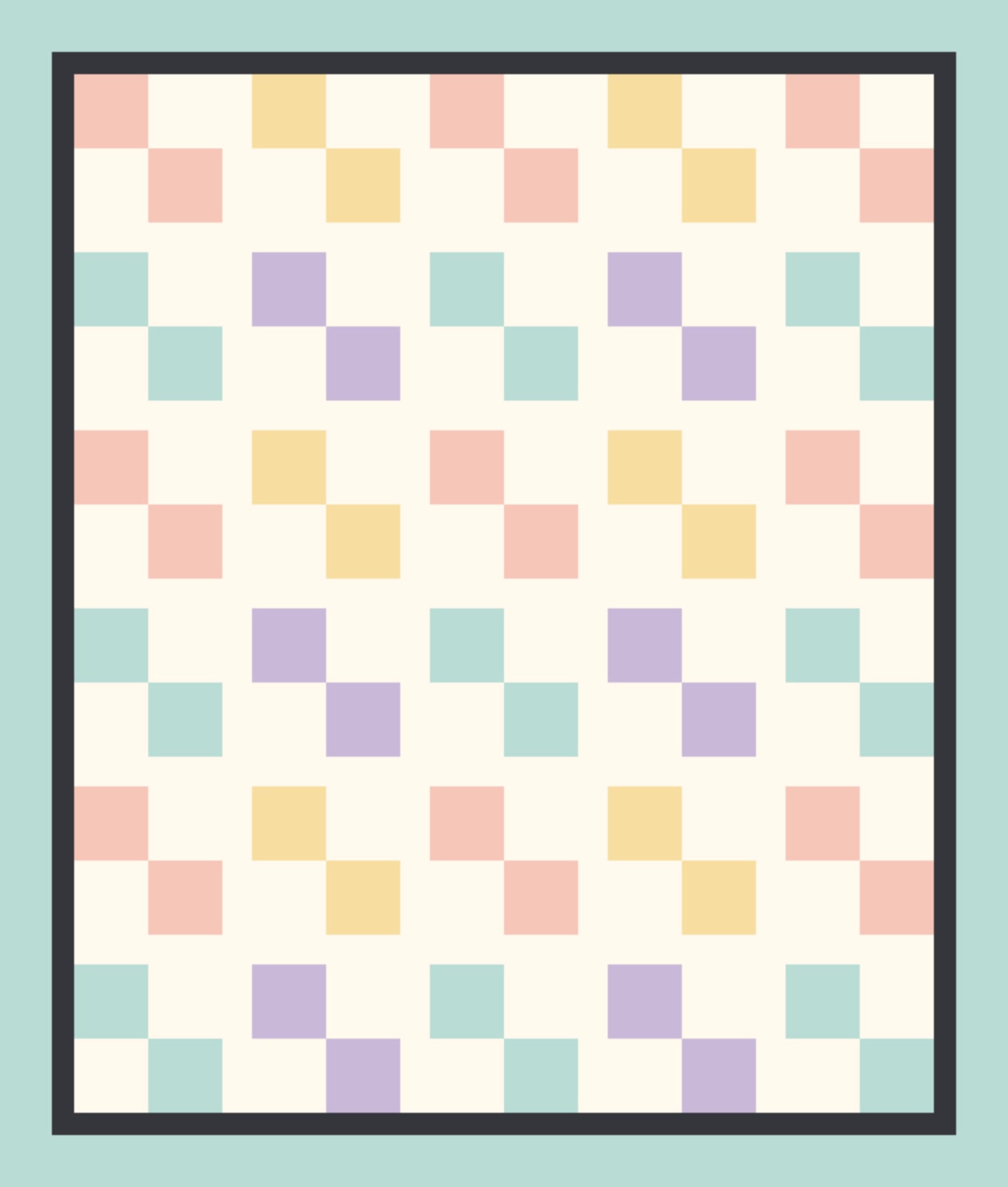 Picture Book Four Patch quilt pattern, Four Patch block — view 2