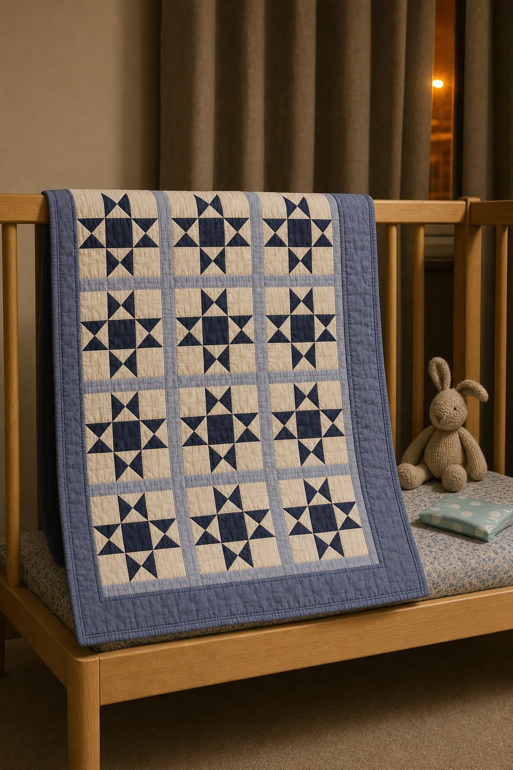 Ink Ohio Stars quilt pattern, Ohio Star block