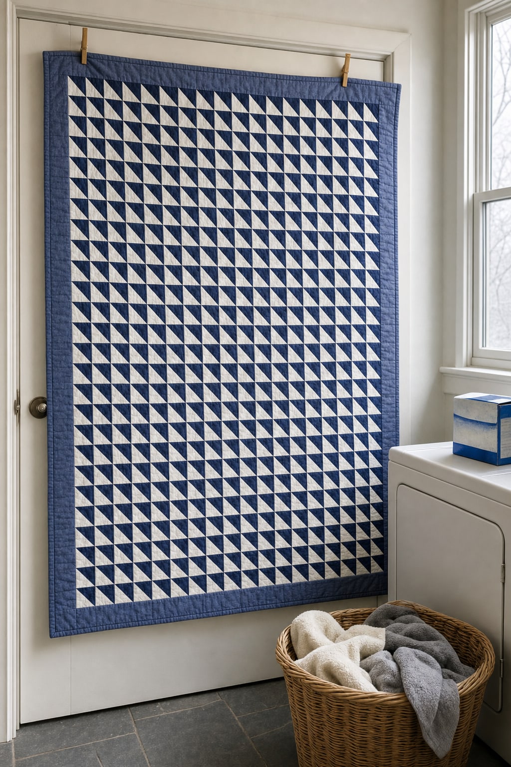 Ink Lightning Streaks quilt pattern, Streak of Lightning block