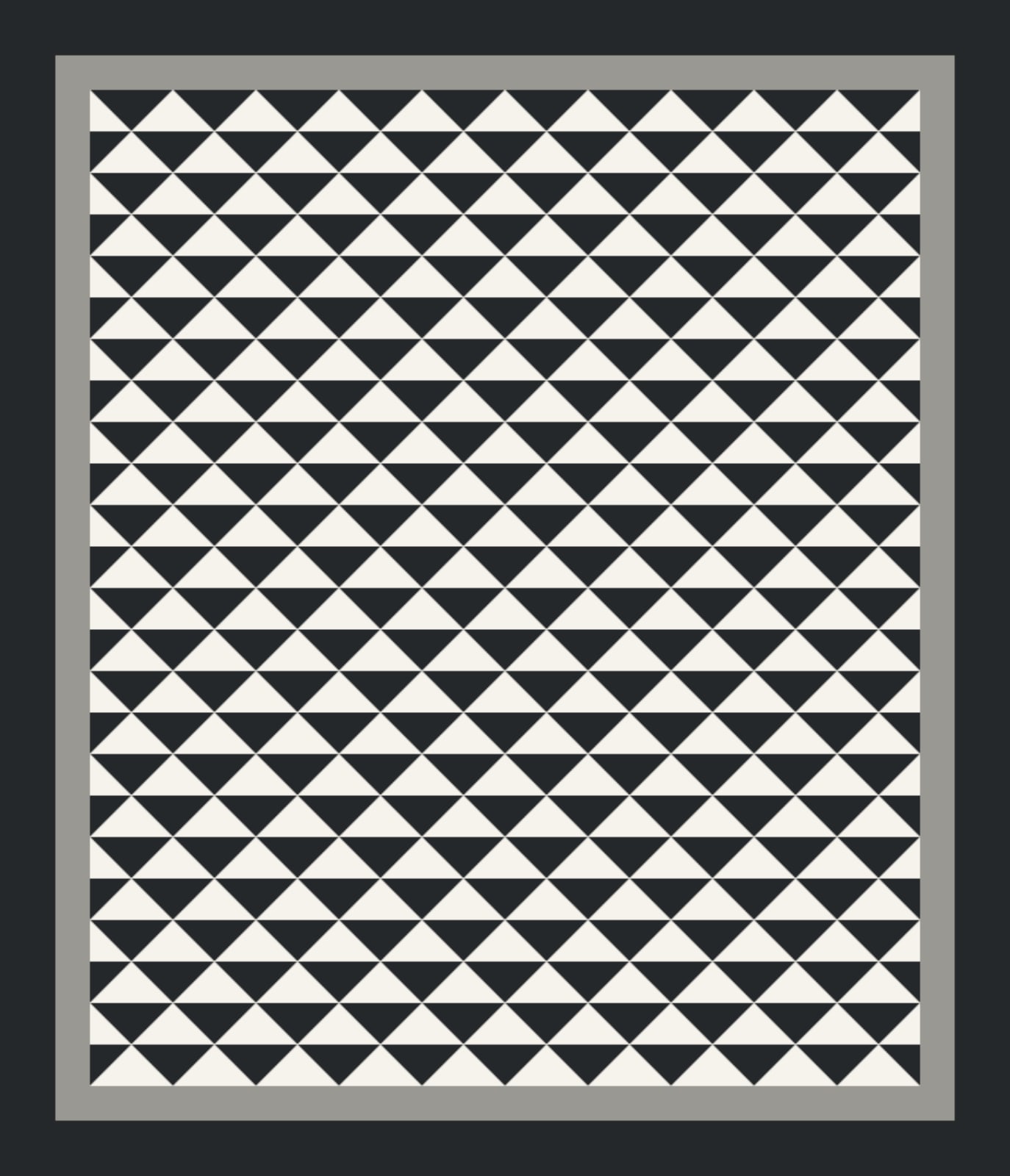 Graphite Zigzag quilt pattern, Zigzag block