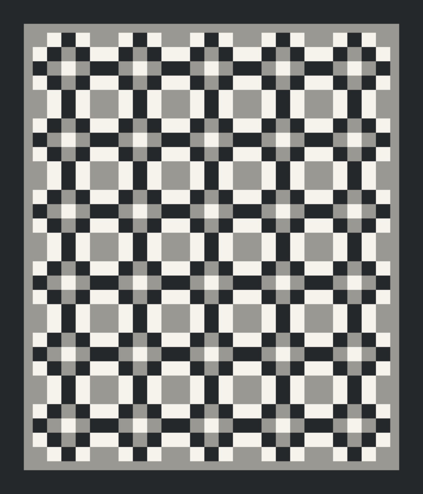 Graphite Shadow quilt pattern, Sunshine and Shadow block — view 3