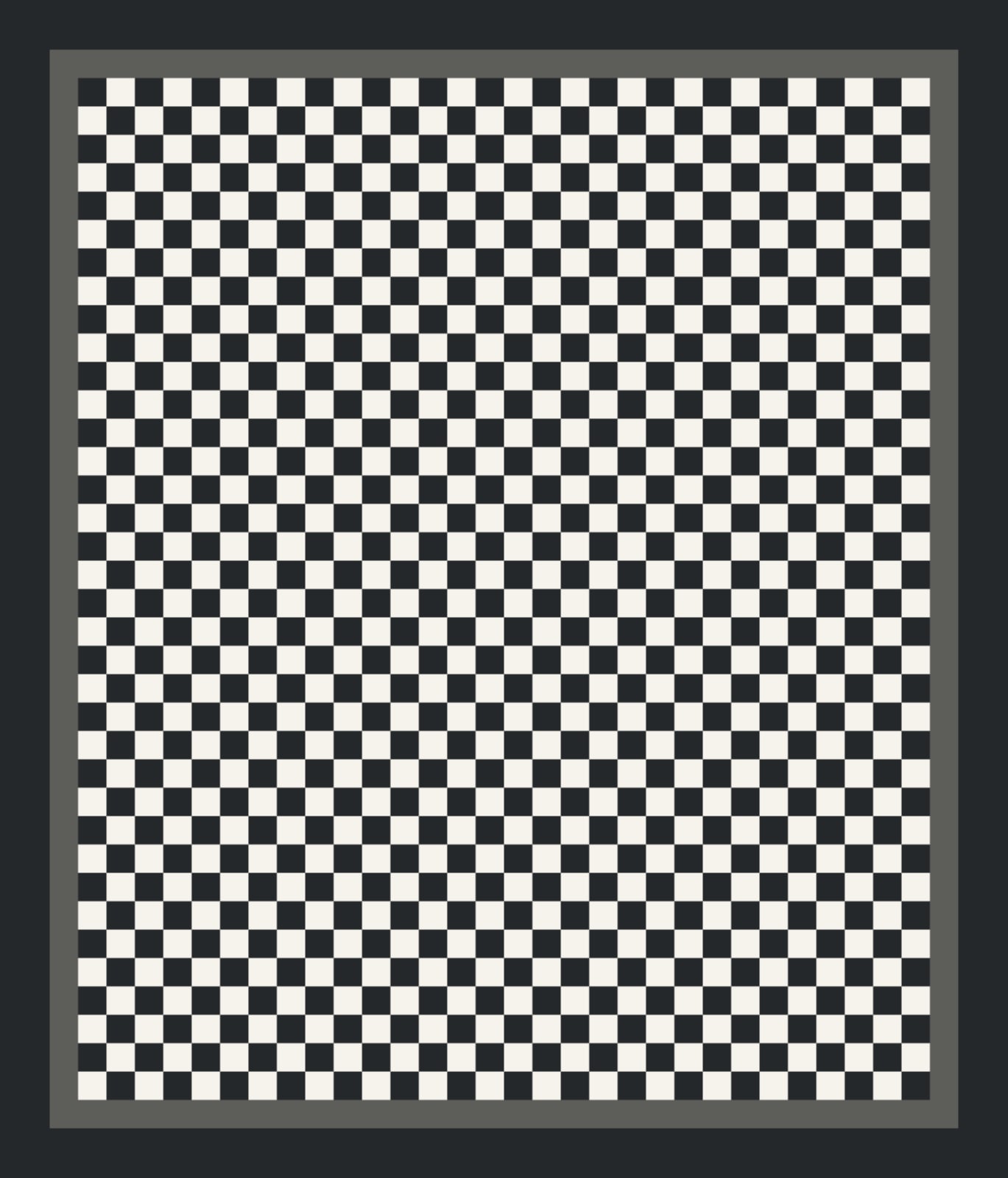 Graphite Checkerboard quilt pattern, Checkerboard block — view 4