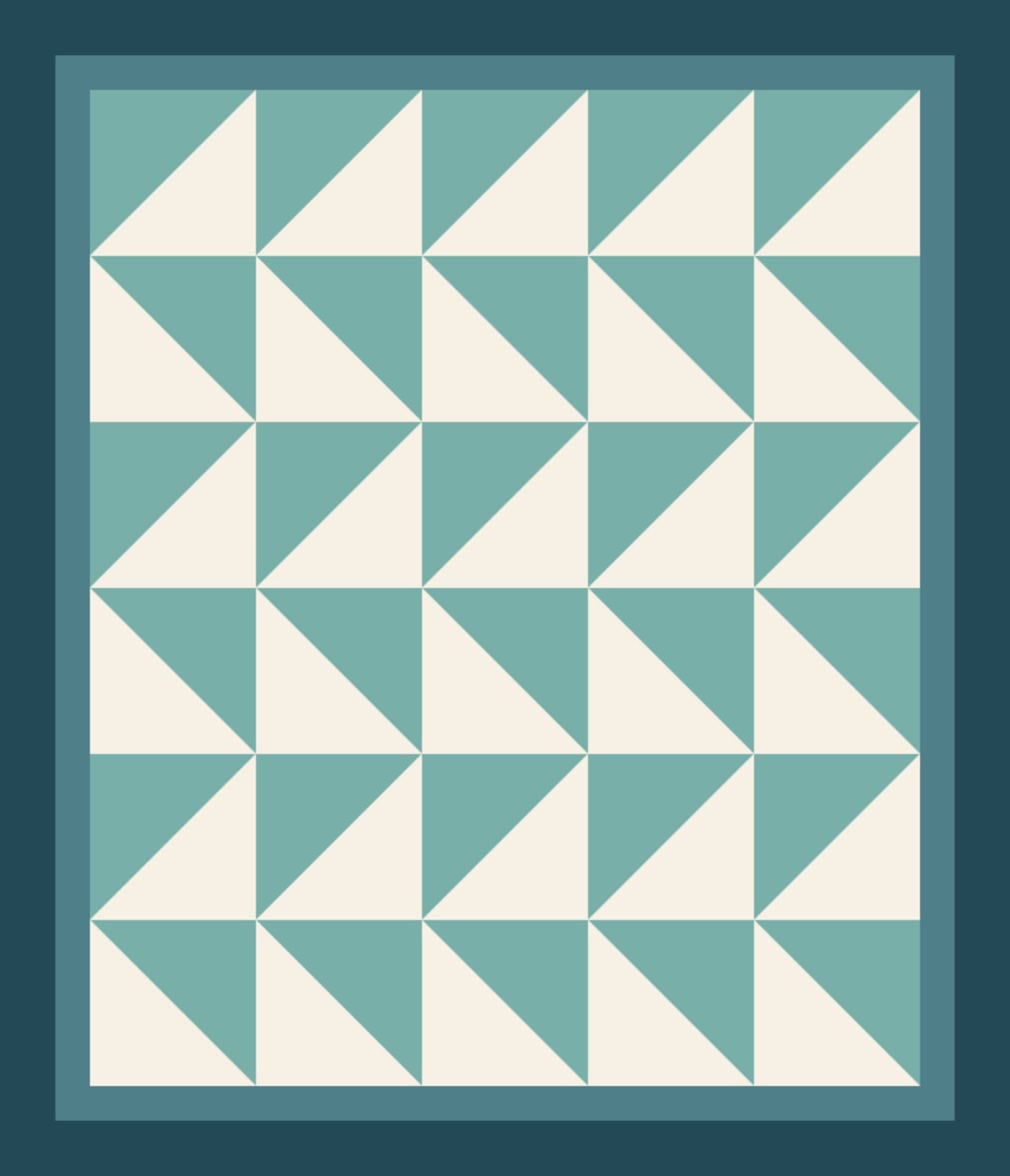 Sea Glass Chevrons quilt pattern, Half Square Triangle block — view 4