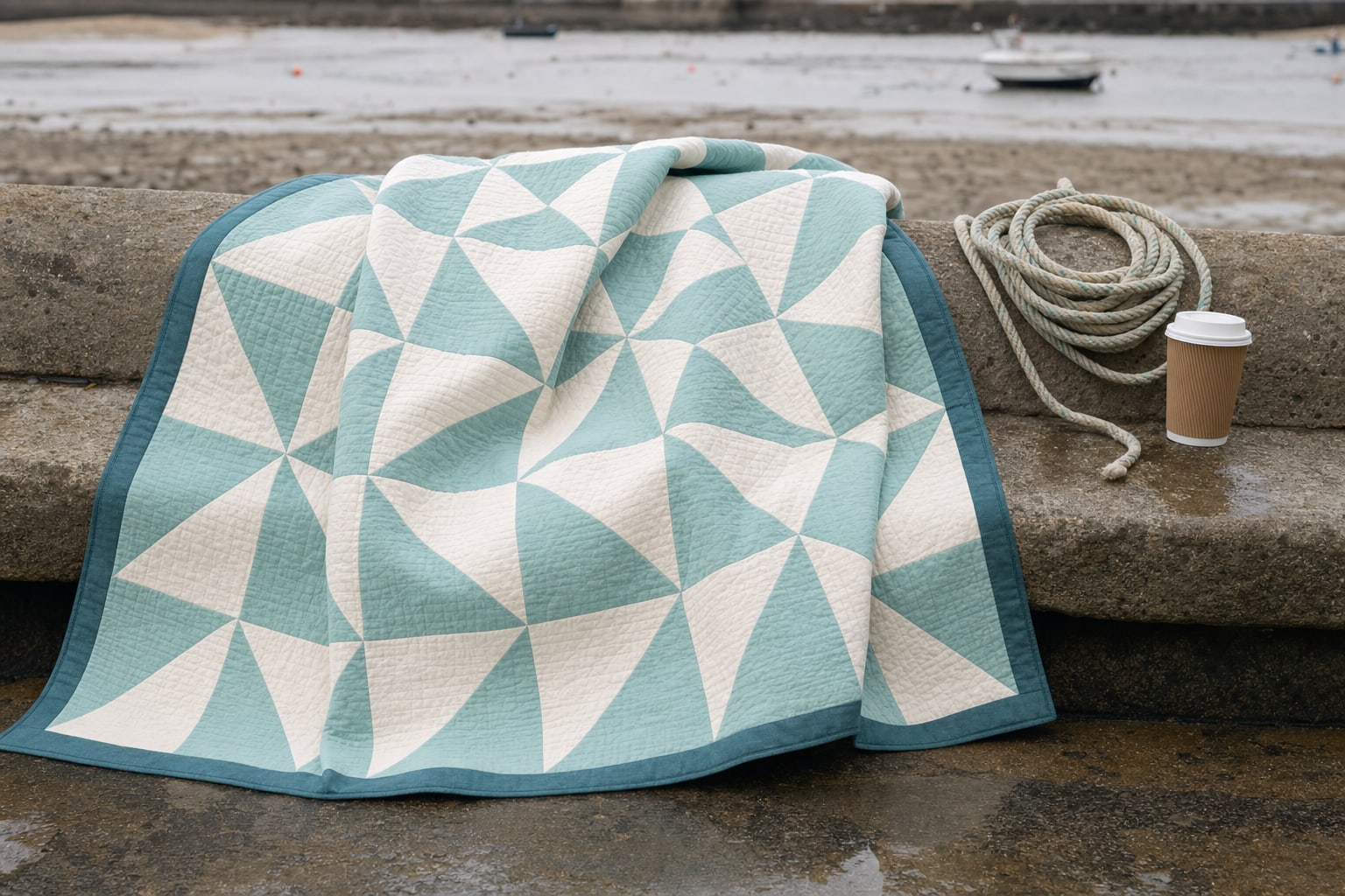 Sea Glass Chevrons quilt pattern