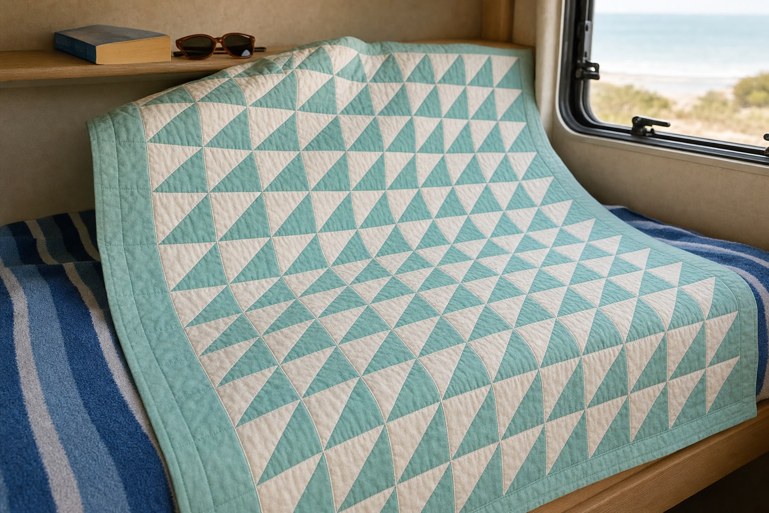 Tidepool Diagonals quilt pattern