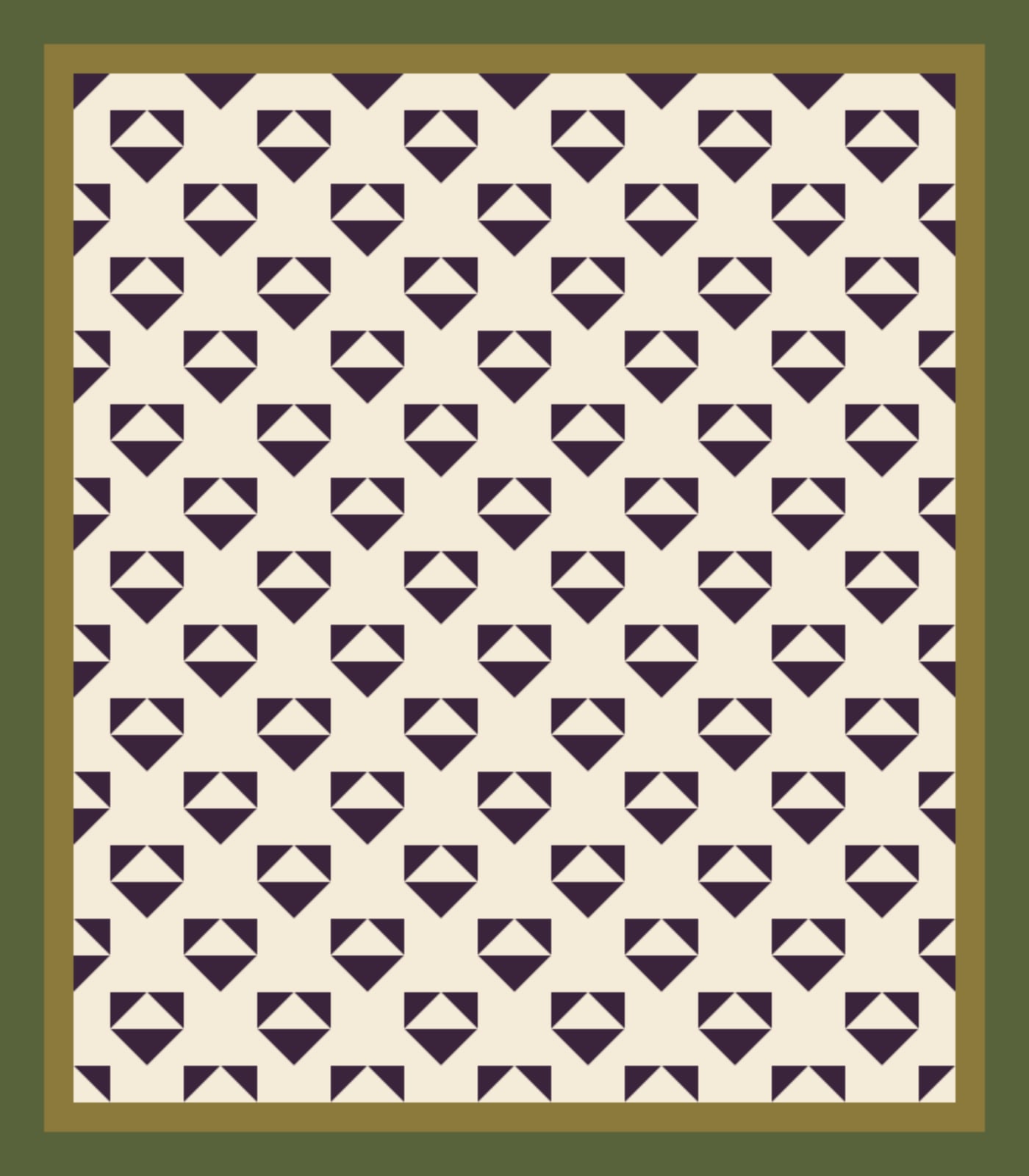 Nightshade Flying X quilt pattern, Flying X block — view 3