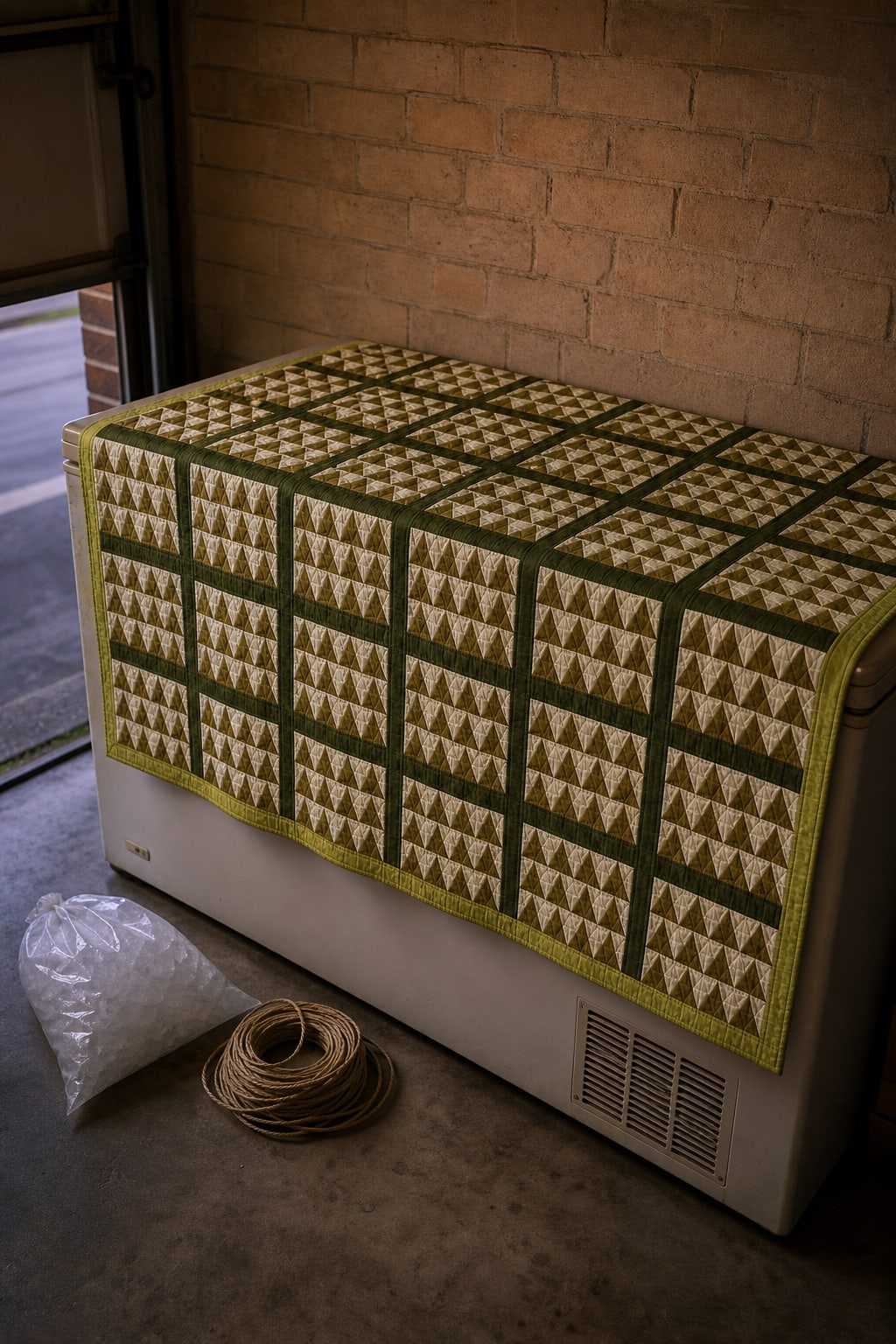 Gilt Flock quilt pattern, Flock of Geese block — view 2