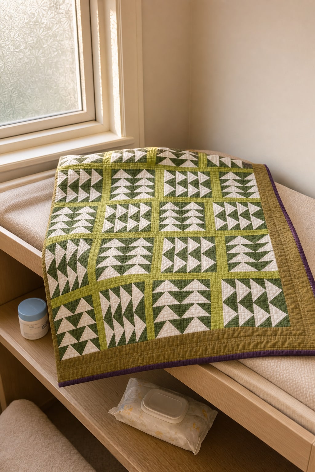 Wicklight Goose Chase quilt pattern, Wild Goose Chase block