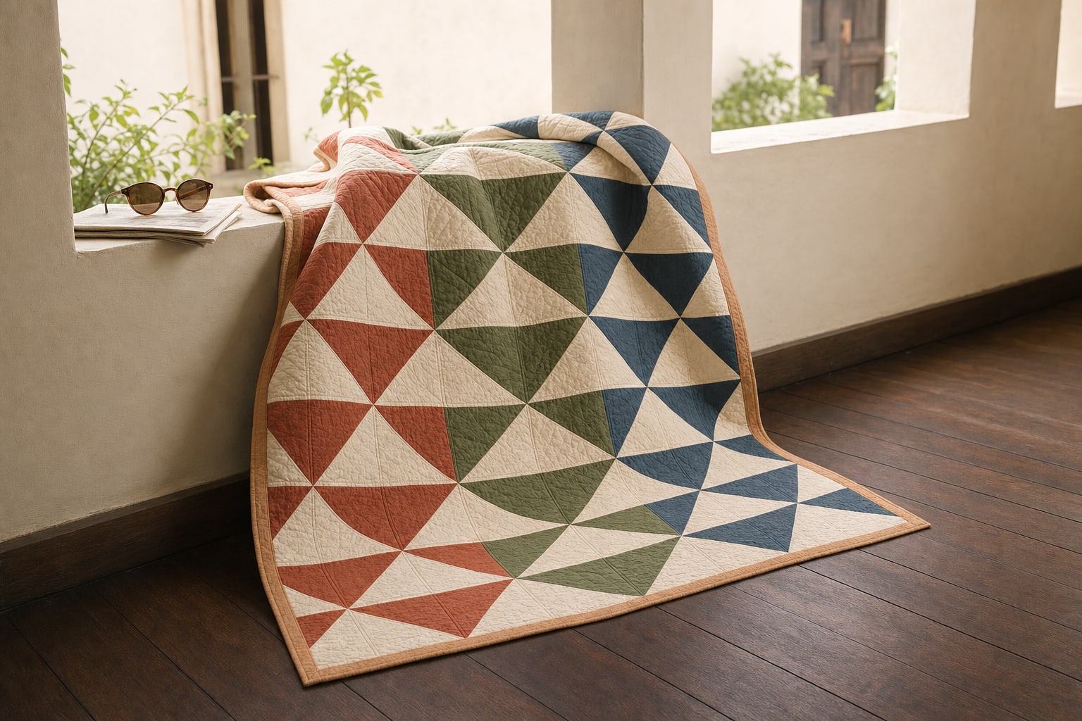 Cactus Chevron Bands quilt pattern