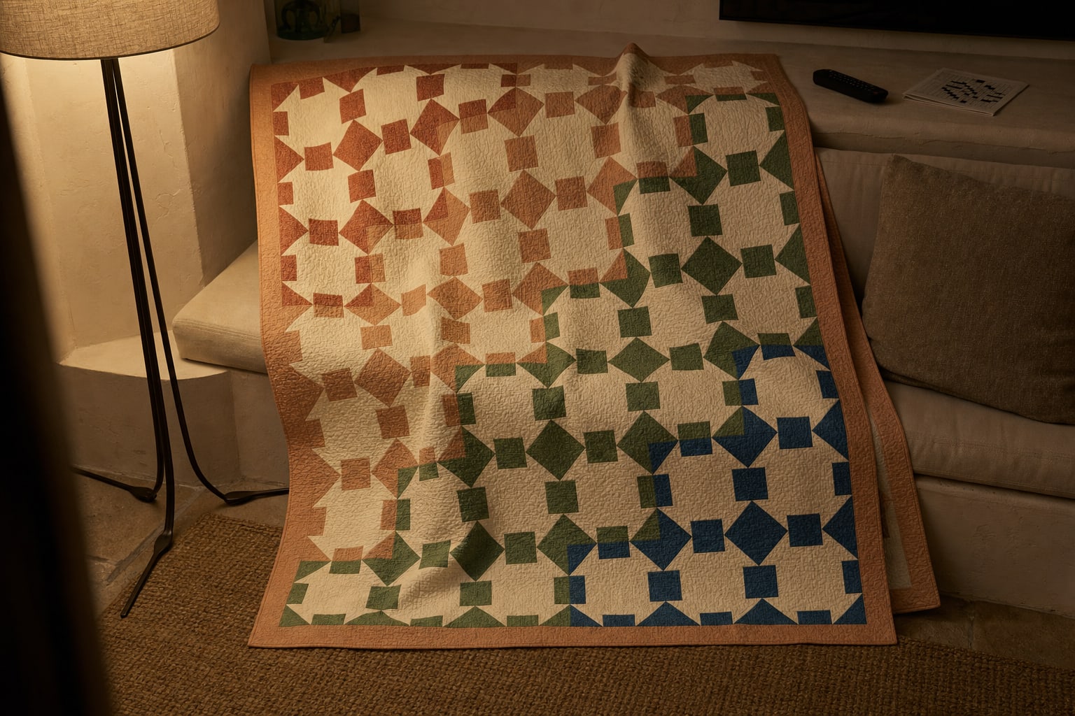 Plaster Frame Lattice quilt pattern