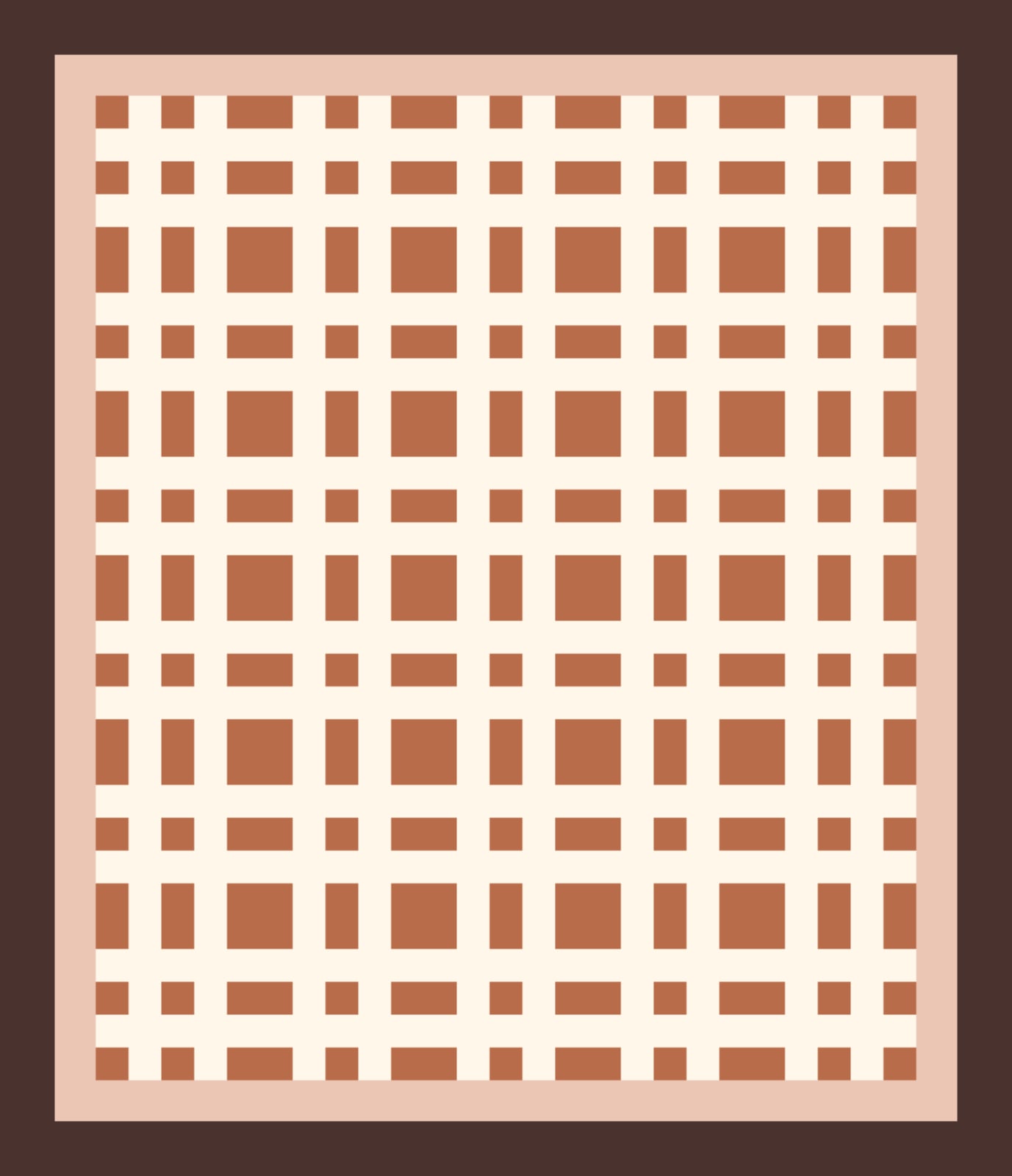 Clay Irish Chain quilt pattern, Double Irish Chain block — view 2