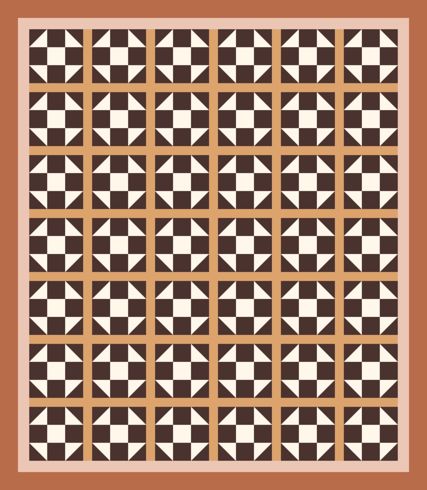 Walnut Contrary Wife quilt pattern, Contrary Wife block — view 2