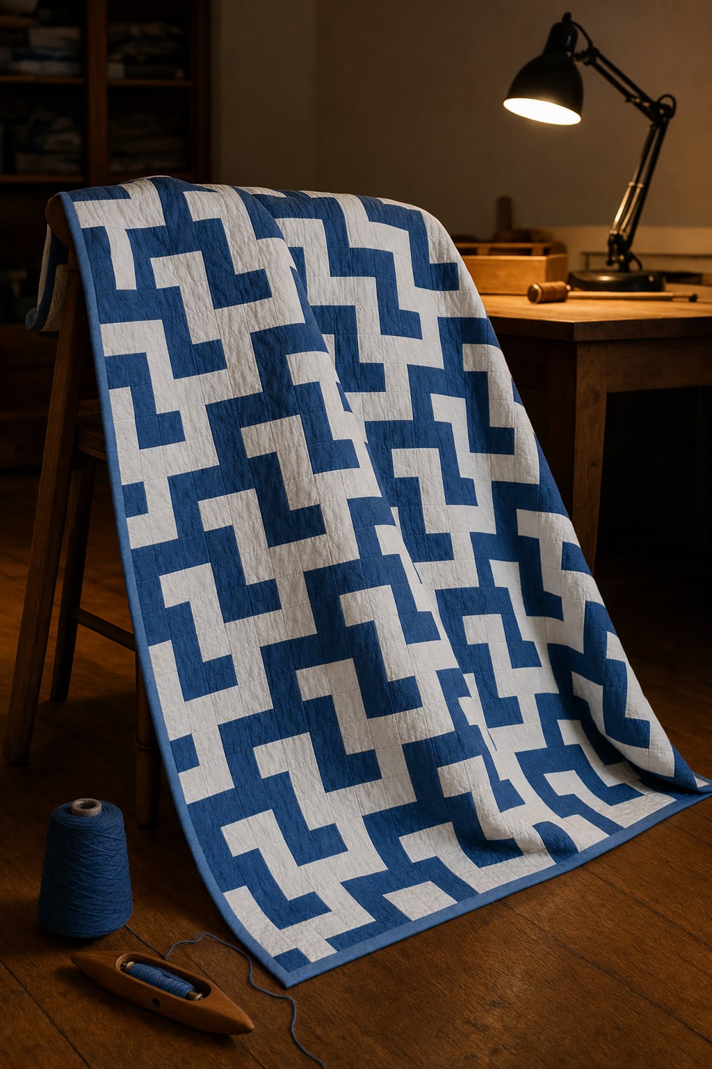 Indigo Weave quilt pattern
