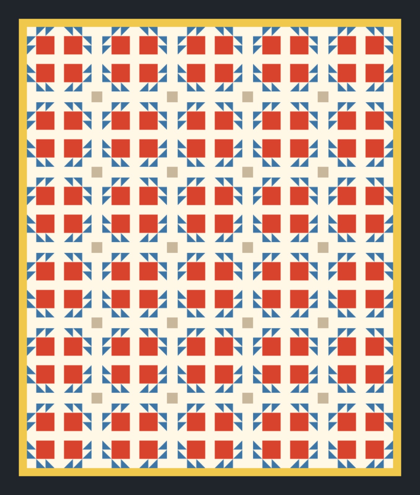 Barn Door Paws quilt pattern, Bear Paw block — view 3