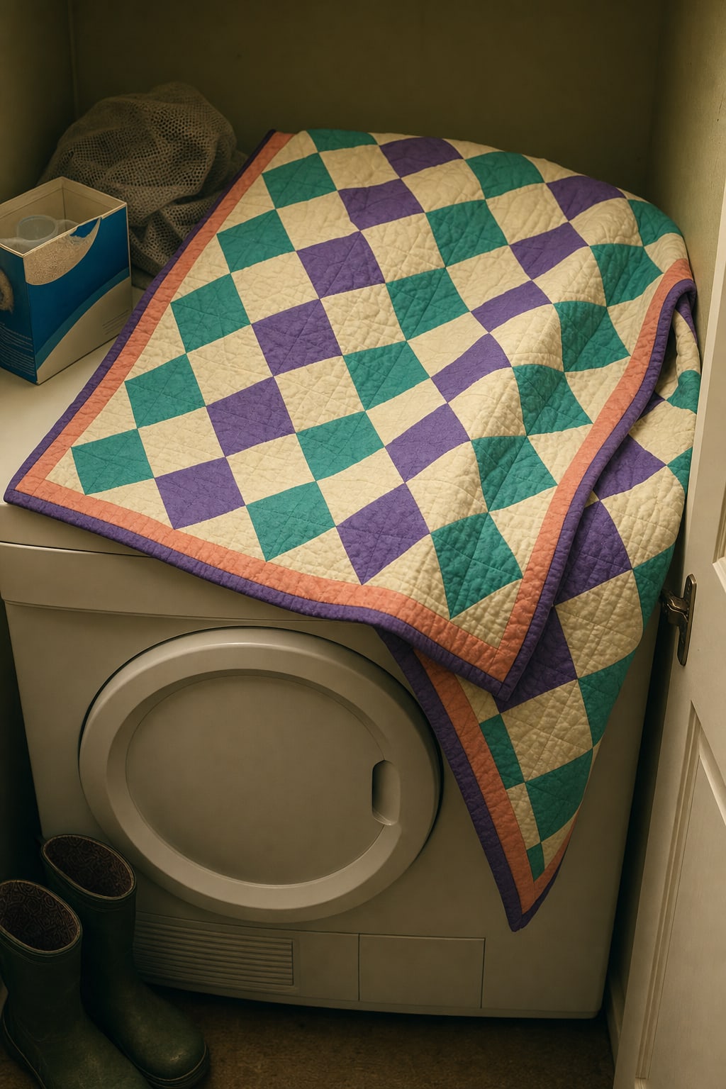 Teal Violet Stars quilt pattern