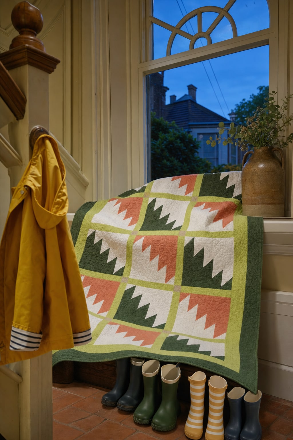 Blossom Path Lakes quilt pattern, Lady of the Lake block — view 3