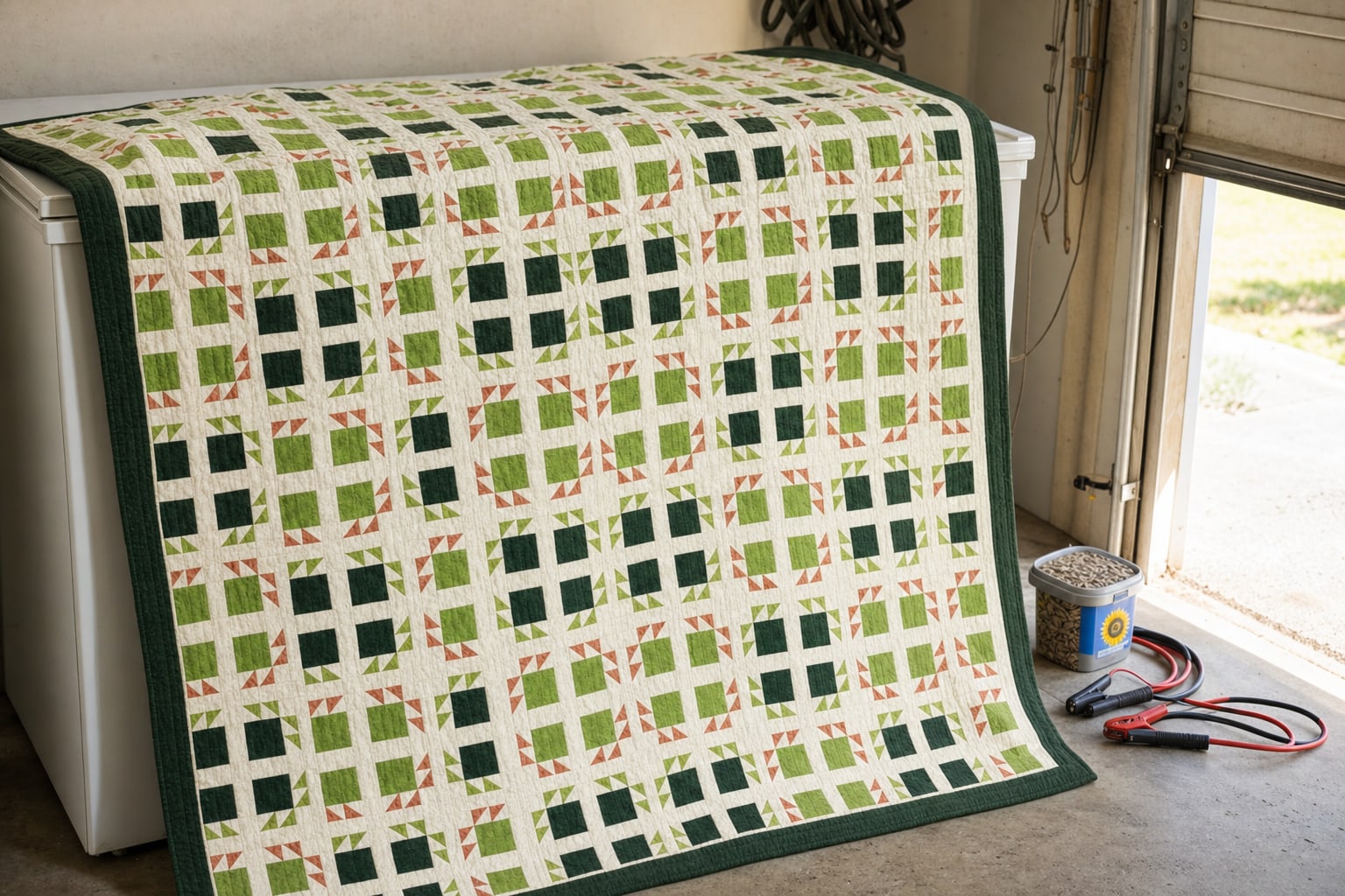 Bear Paws in the Hedge quilt pattern, Bear Paw block