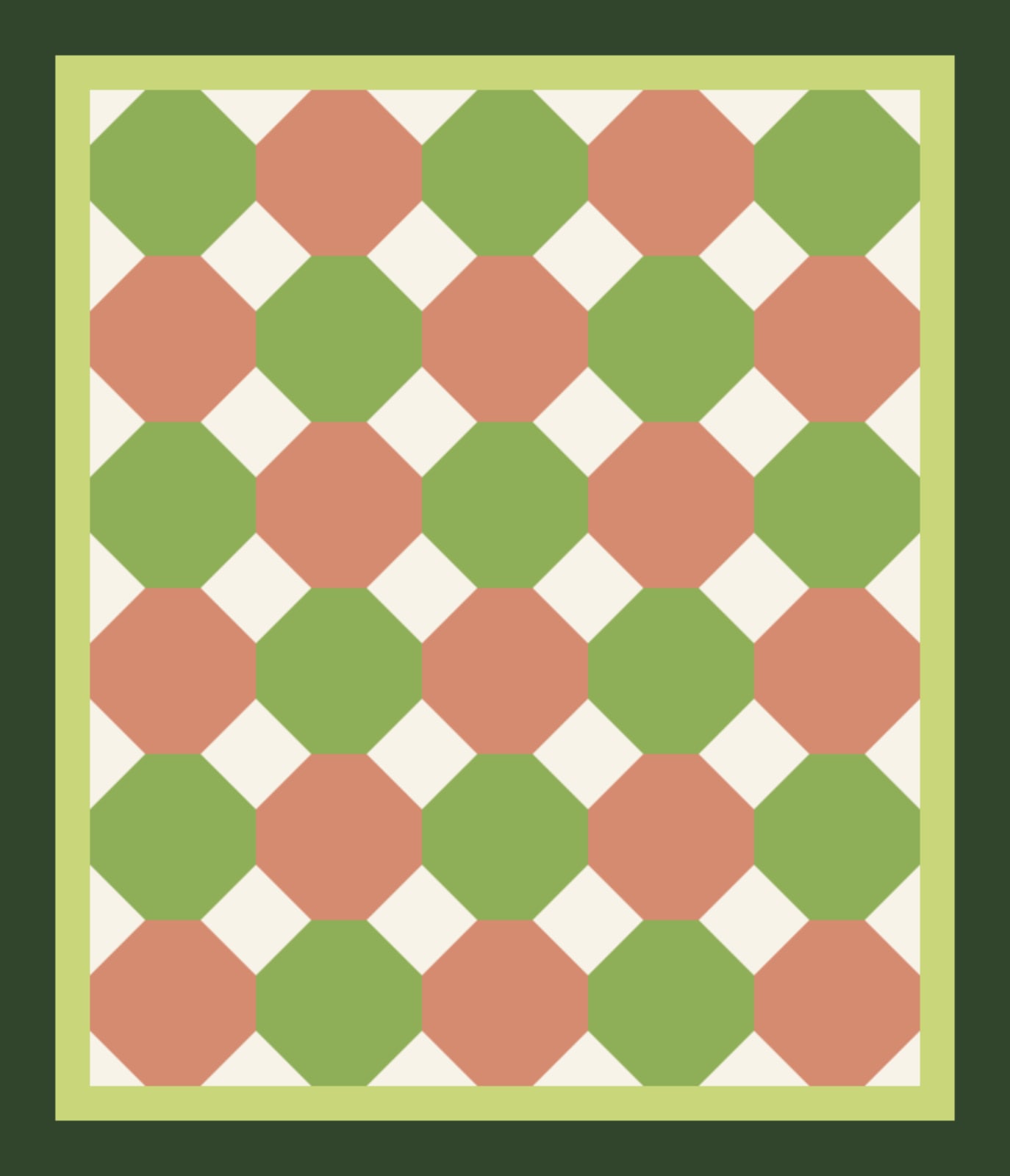 Leaf Snowballs quilt pattern, Snowball block — view 4