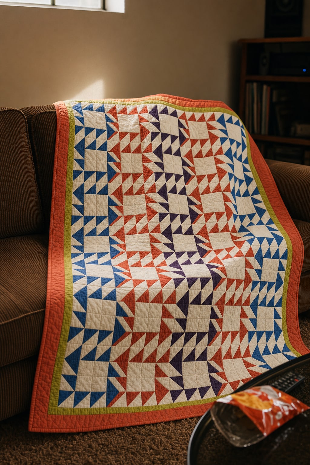 Citron Column Tides quilt pattern