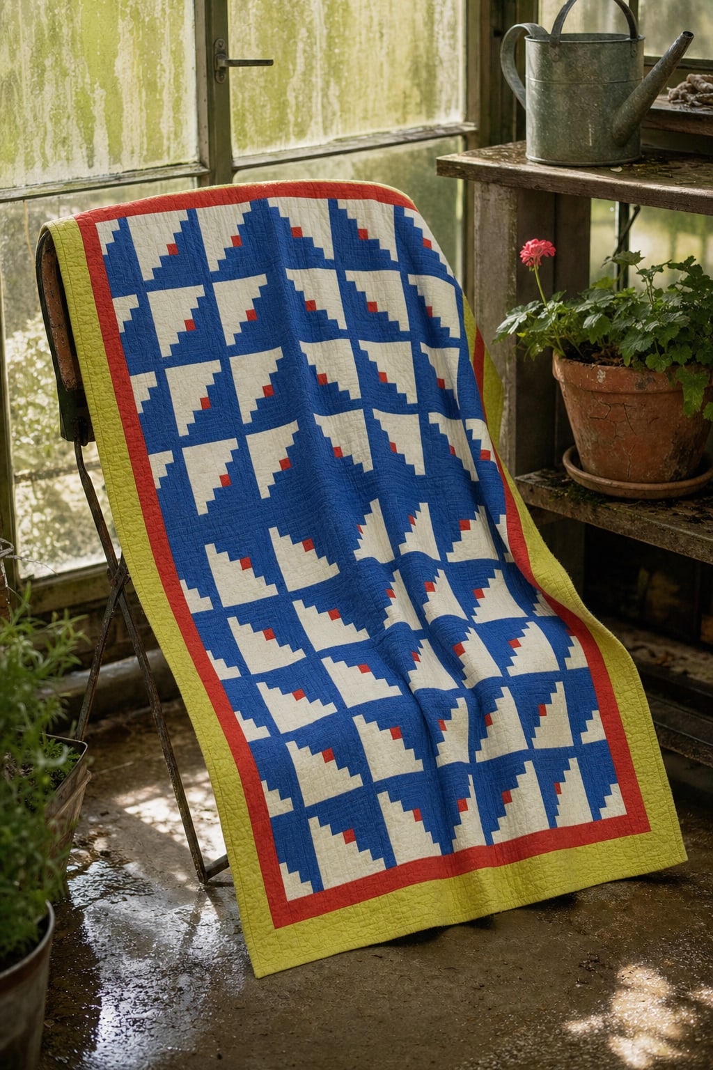 Citron Cabin Raise quilt pattern