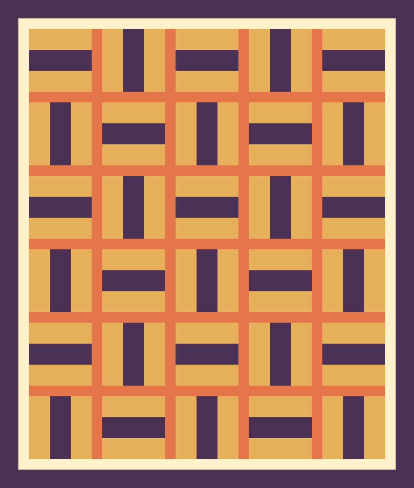 Thanksgiving Split Rails quilt pattern, Split Rail block