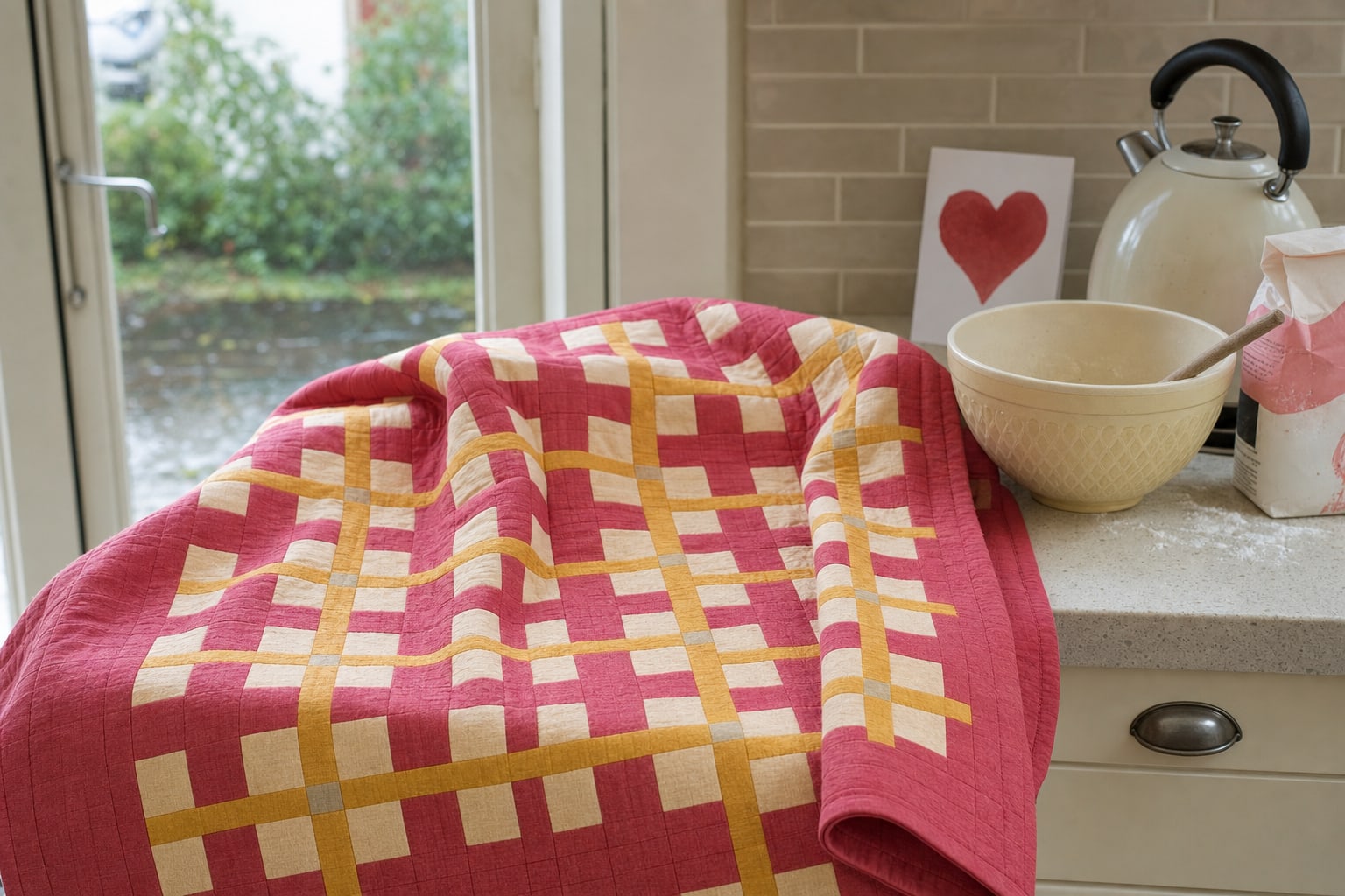 Sweetheart Plus quilt pattern, Plus block