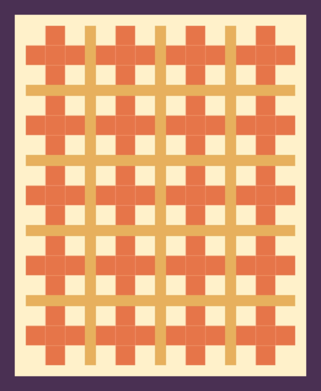 Thanksgiving Harvest Plus quilt pattern, Plus block — view 2