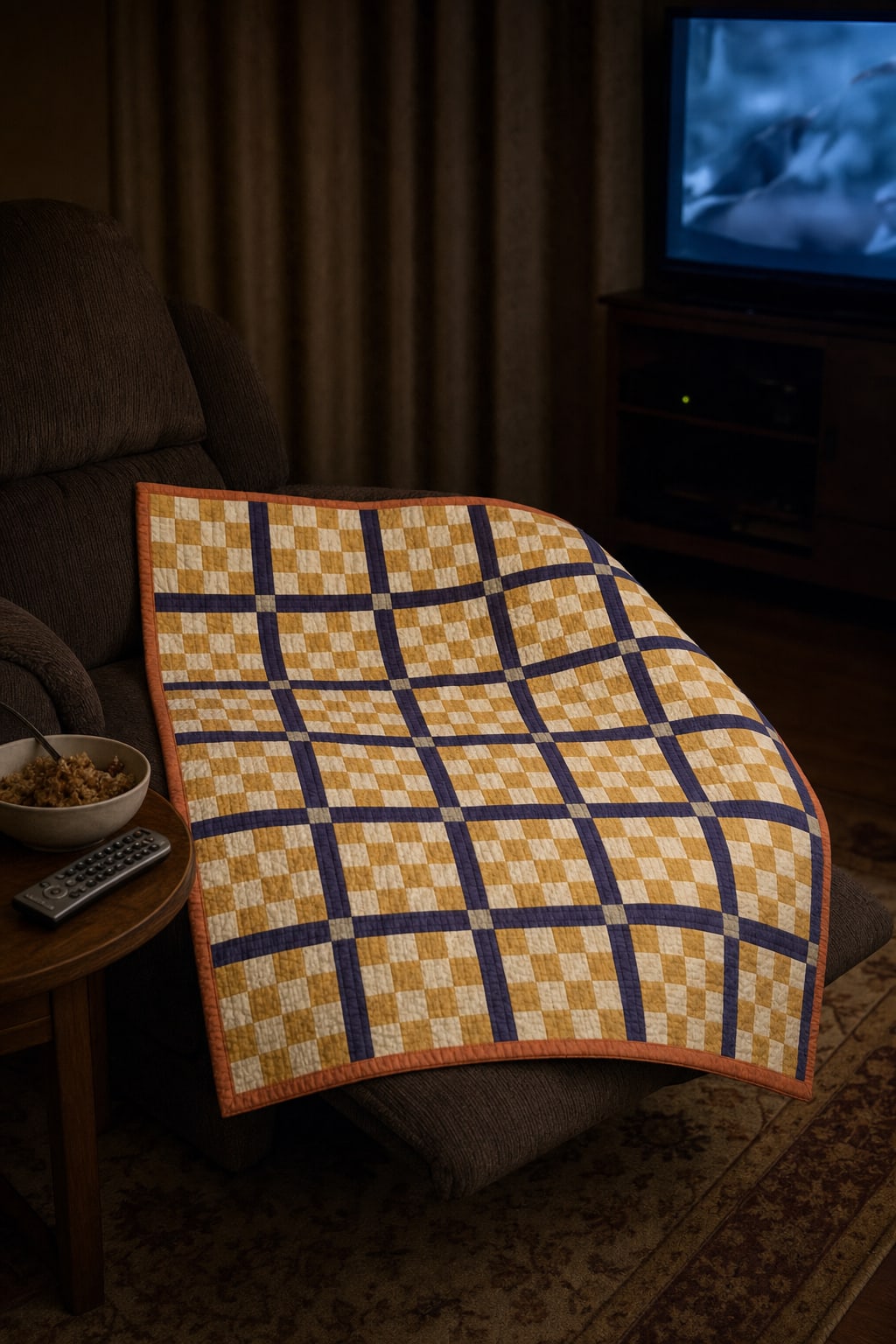 Thanksgiving Table Sixteen quilt pattern, Sixteen Patch block — view 2
