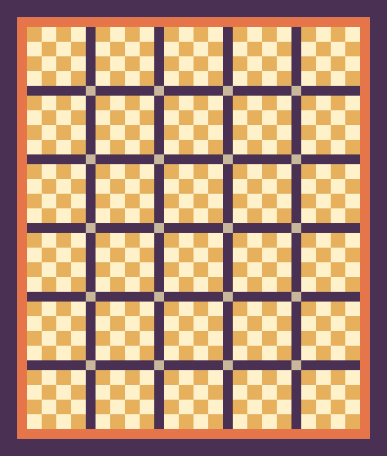 Thanksgiving Table Sixteen quilt pattern, Sixteen Patch block — view 3