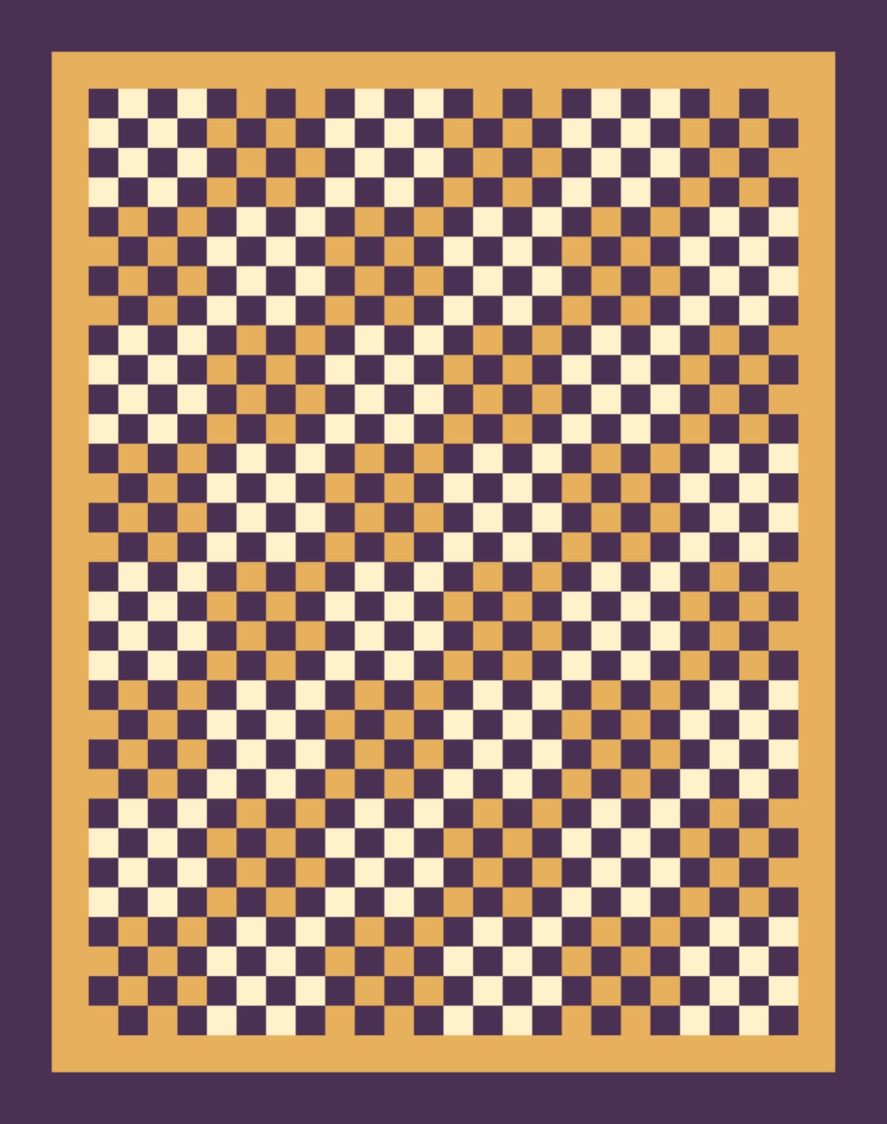 St Patrick's Day Chequer quilt pattern, Sixteen Patch block — view 3