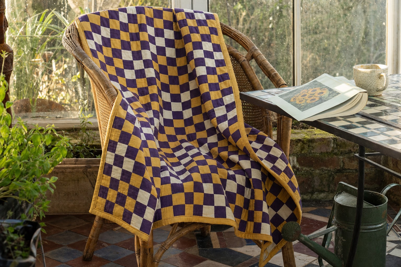 St Patrick's Day Chequer quilt pattern, Sixteen Patch block