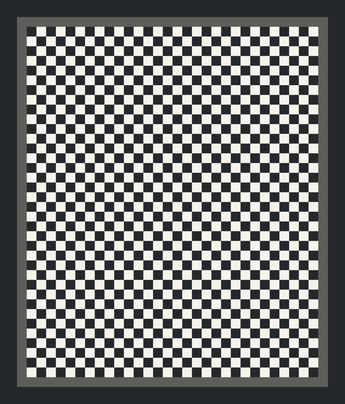 Graphite Checkerboard quilt by Kendra Johns