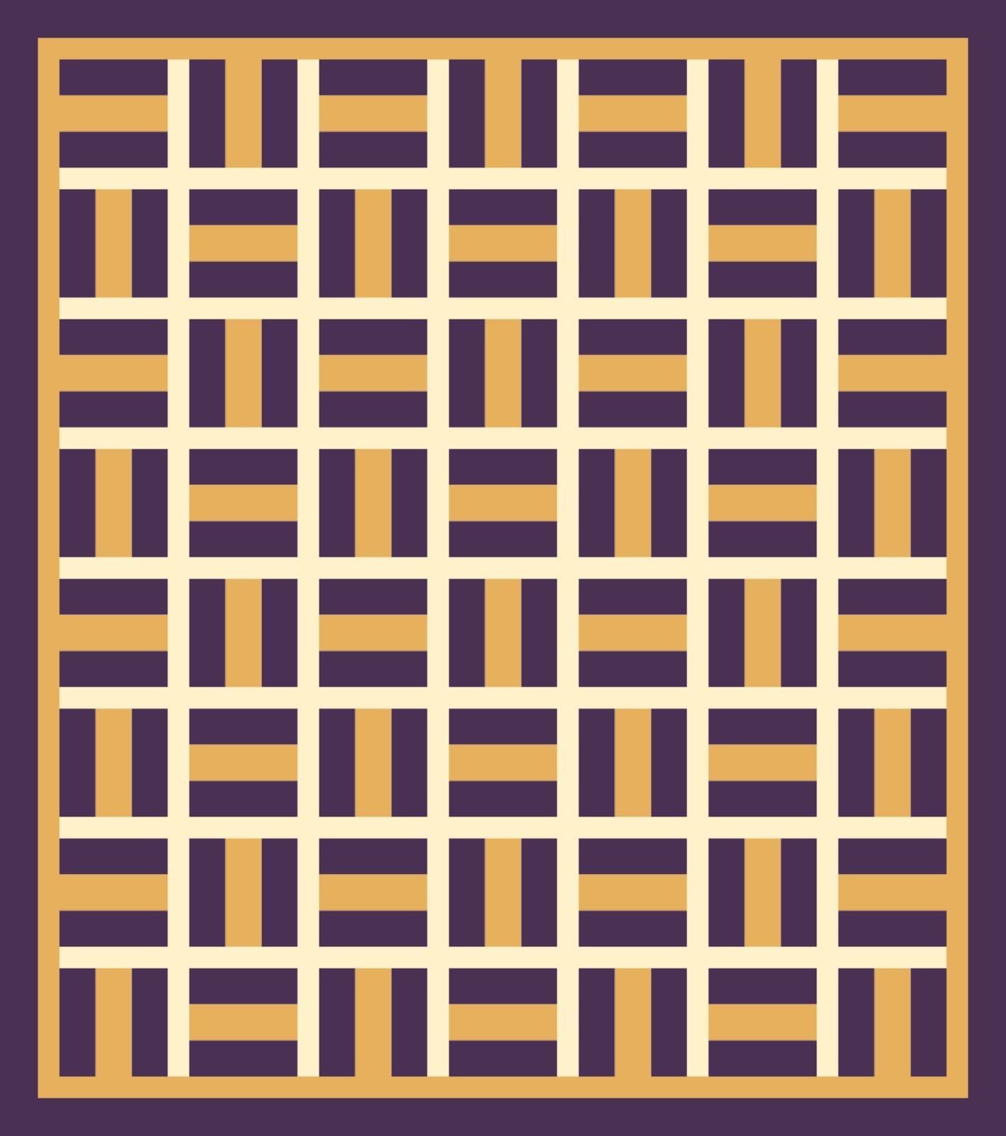 St Patrick's Day Rails quilt by Candlewick Assembly