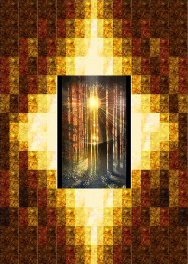Sunrise in the Forest quilt design