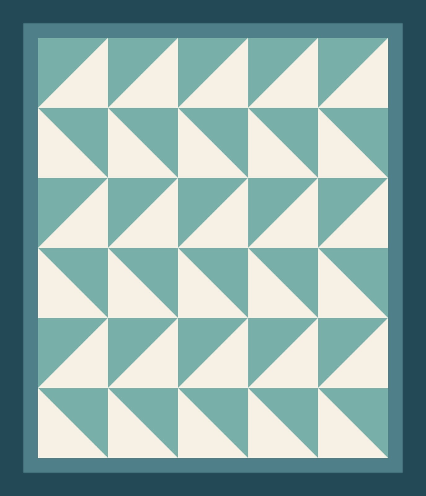 Sea Glass Chevrons quilt by Marlowe Field
