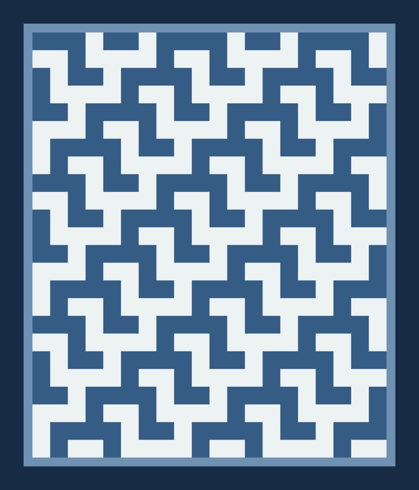 Indigo Weave quilt by Kelly K.