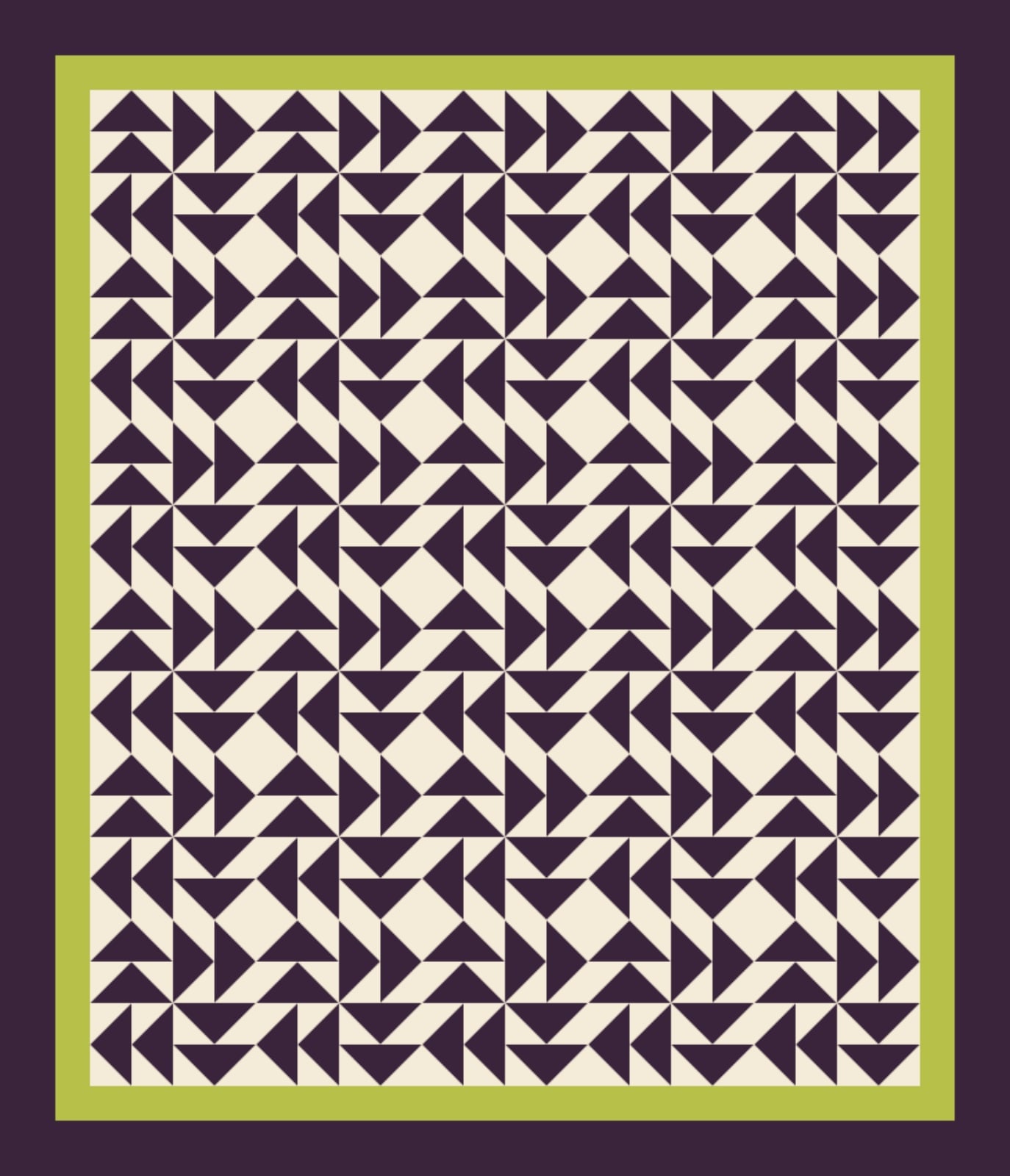 Aubergine Puzzle quilt by Nocturne Patchwork
