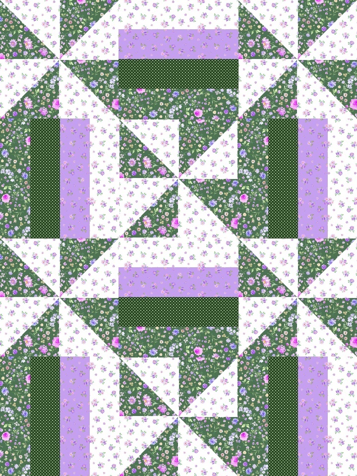 Clothworks Review D — Chateau Turned Paths — Private quilt by Chris W