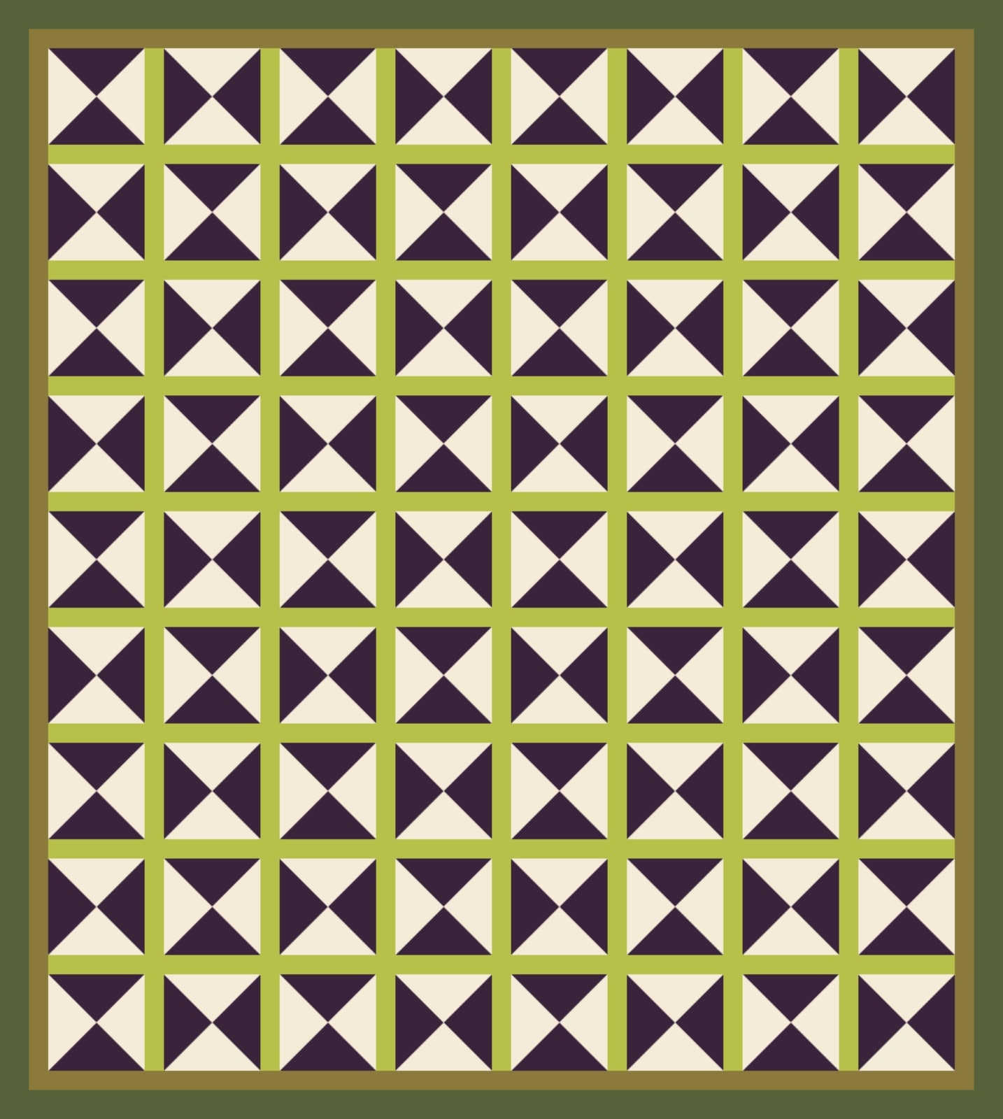 Hourglass Watch quilt by Nocturne Patchwork