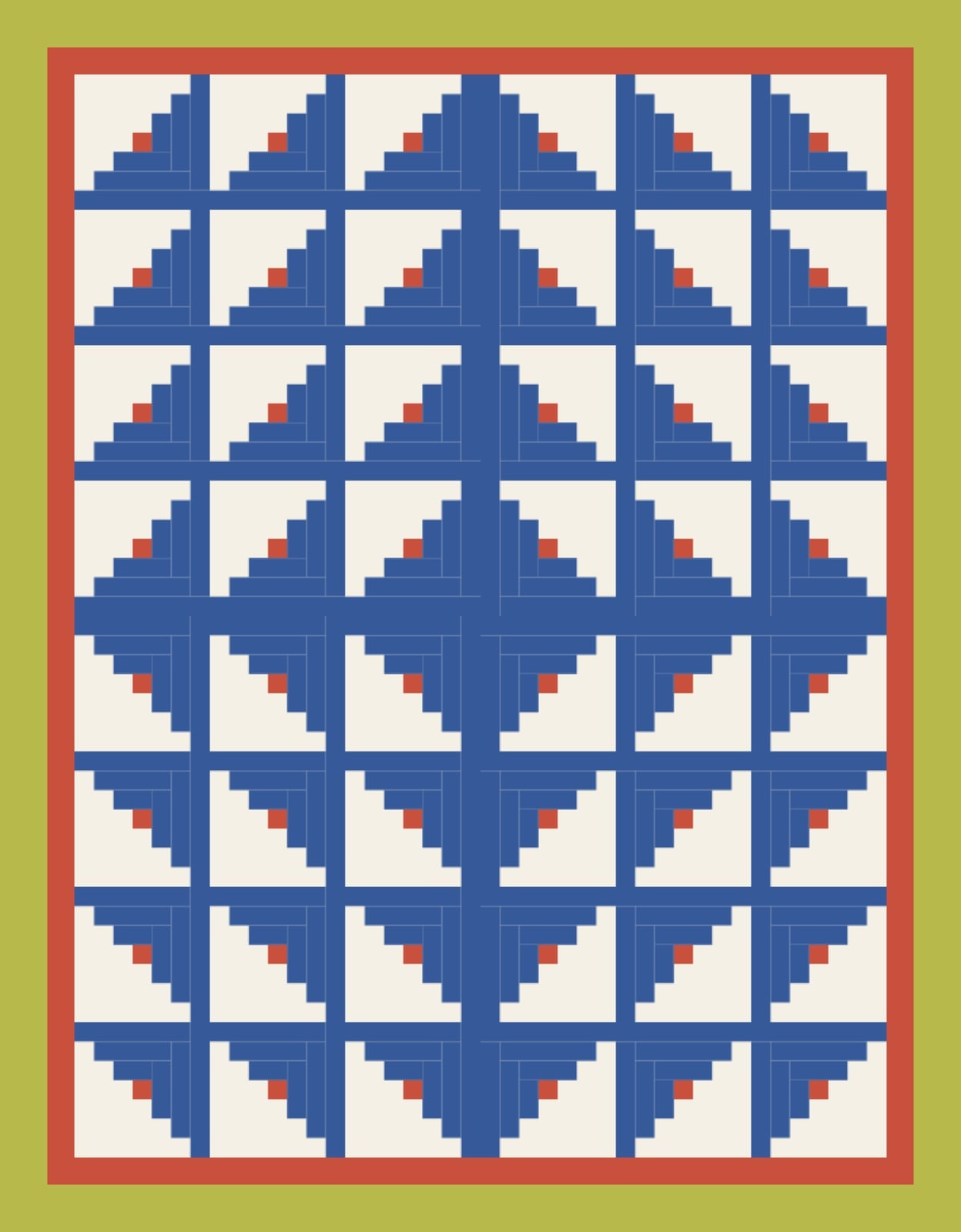 Citron Cabin Raise quilt by Citrine Ledger