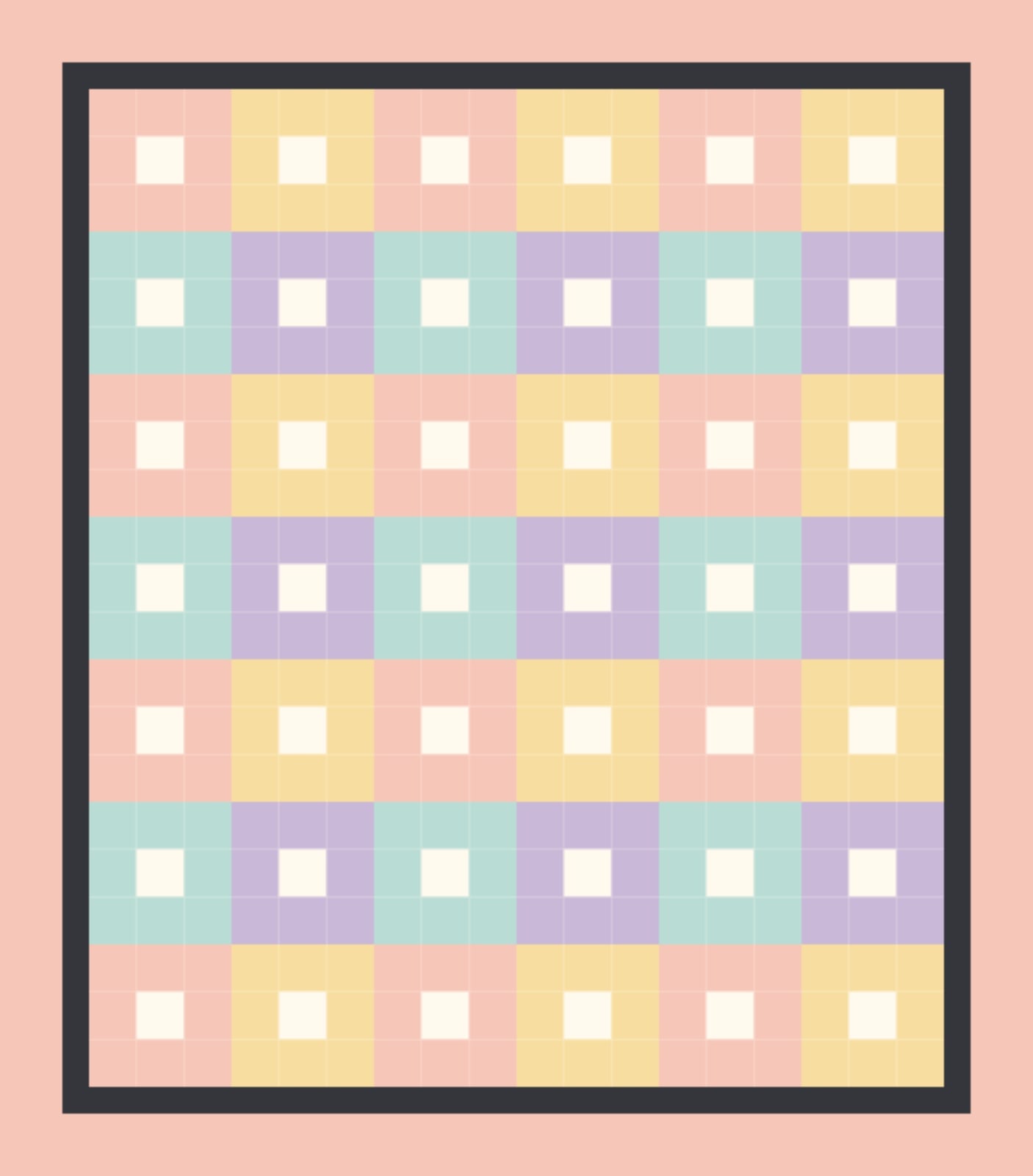 Sherbet Window Tiles quilt by Hollis March