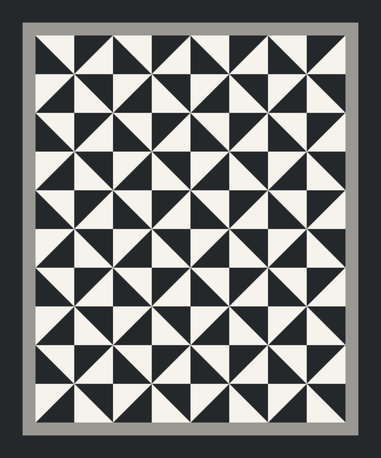 Graphite Pinwheel quilt by Kendra Johns