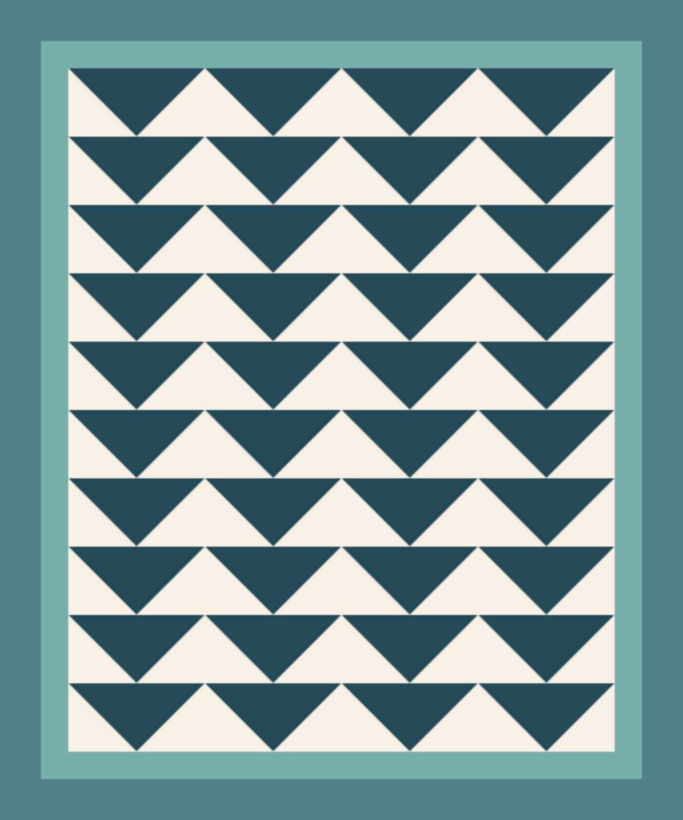 Saltmarsh Flying Geese quilt by Marlowe Field